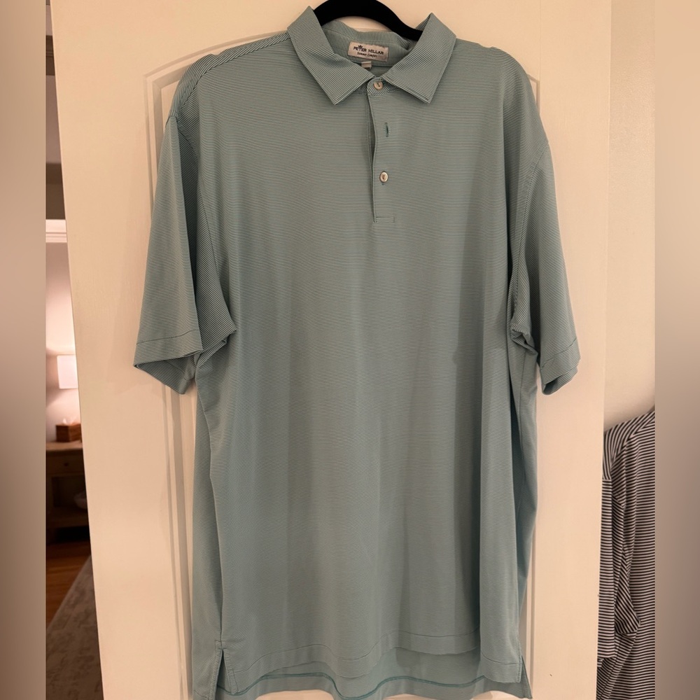 Peter Millar Teal Green Polo Shirt